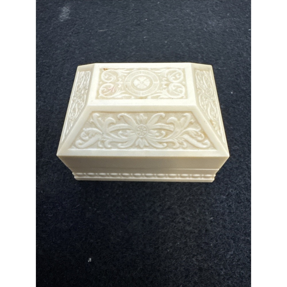Art Deco Ring Box Wedding Velvet Jewelry Display Old Case Vintage Antique 2 Ring